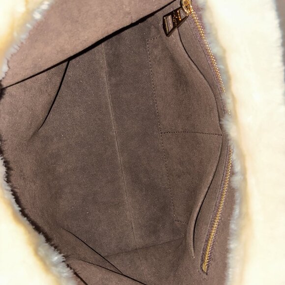 Louis Vuitton Mahina Carryall PM Dark Brown Suede-AUTHENTIC - Picture 12 of 16